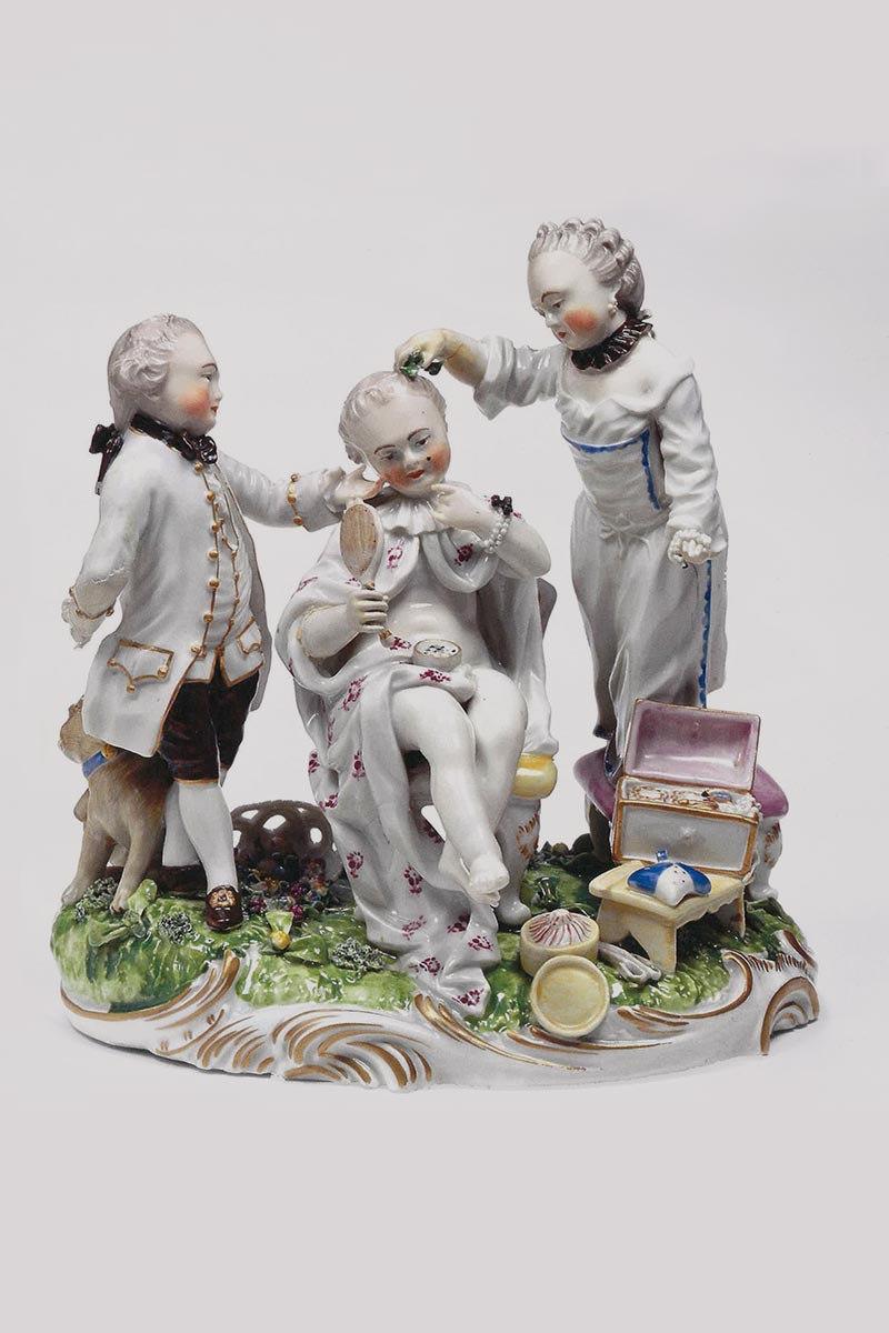 reiss engelhorn museen mannheim barock Kinderputz Miniatur Franz Conrad Linck Frankenthaler Porzellan