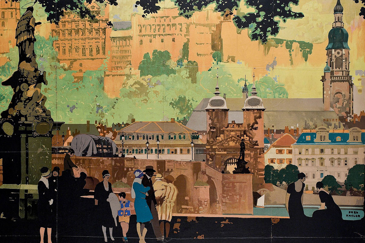 schloss heidelberg ansicht 1920 reiselust kurpfälzisches museum schloss heidelberg ansicht 1920 reiselust kurpfälzisches museum
