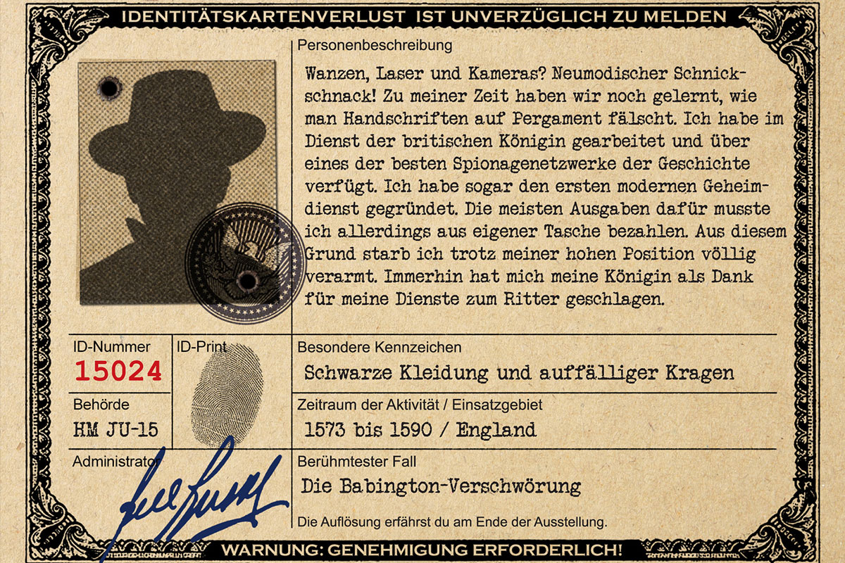 agenten spione detektive historisches museum pfalz speyer identity card ausweis