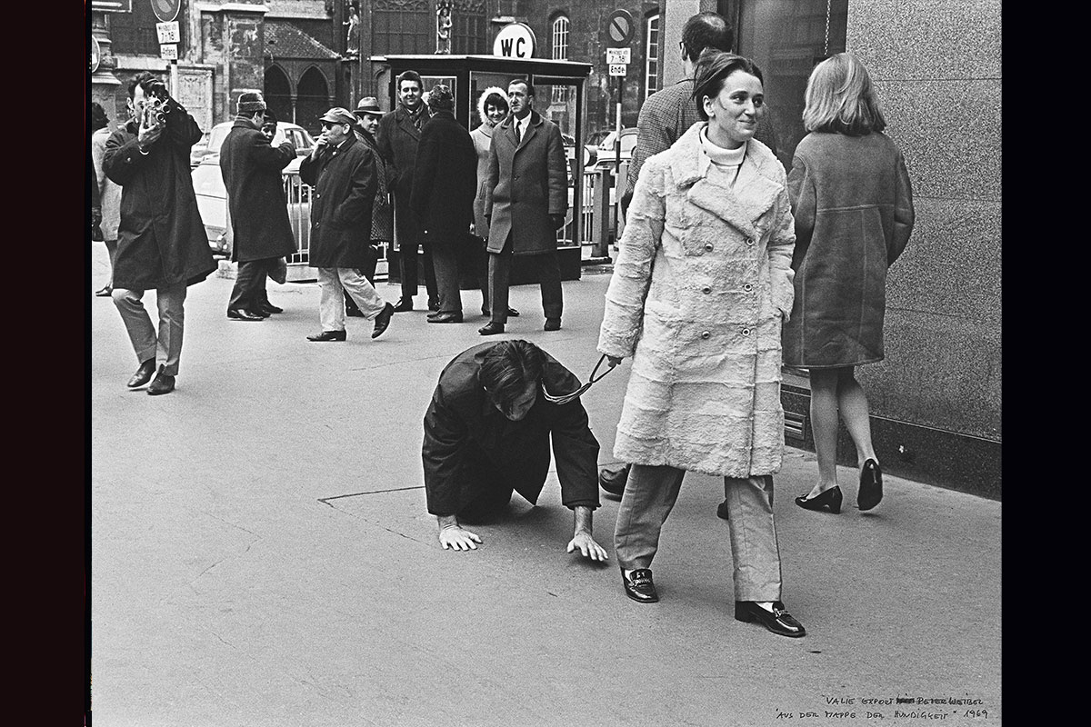 wilhelm hack museum street life VALIE EXPORT Peter Weibel Aus der Mappe der Hundigkeit