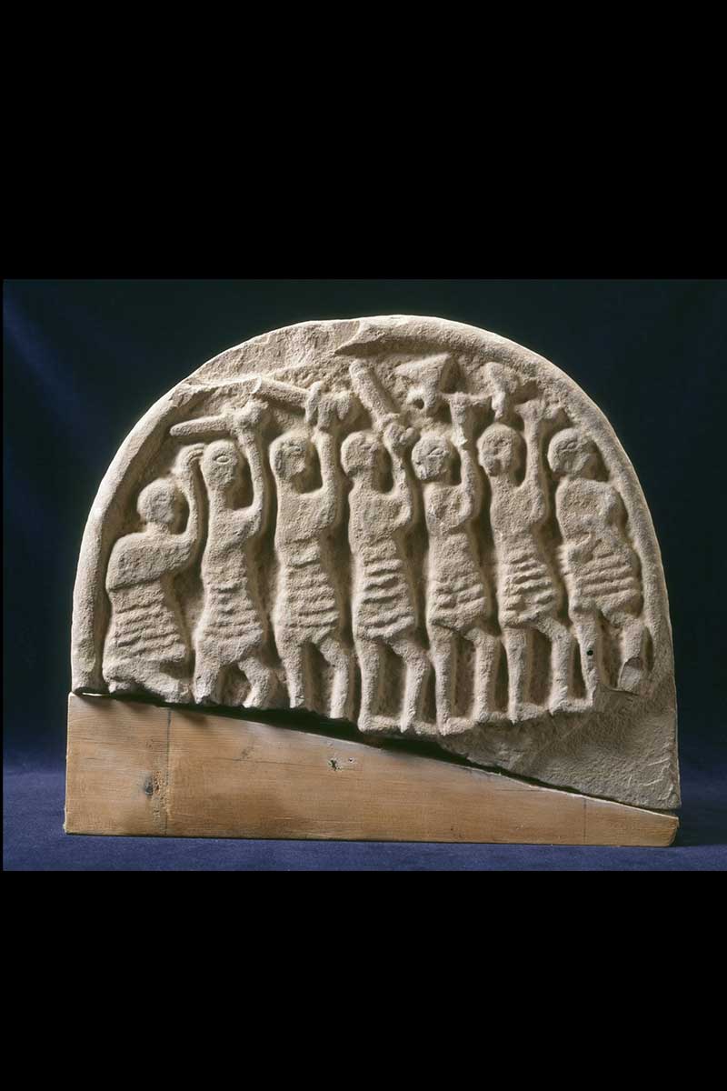 Reiss-Engelhorn-Museen Normannen Viking Raider Stone Lindisfarne