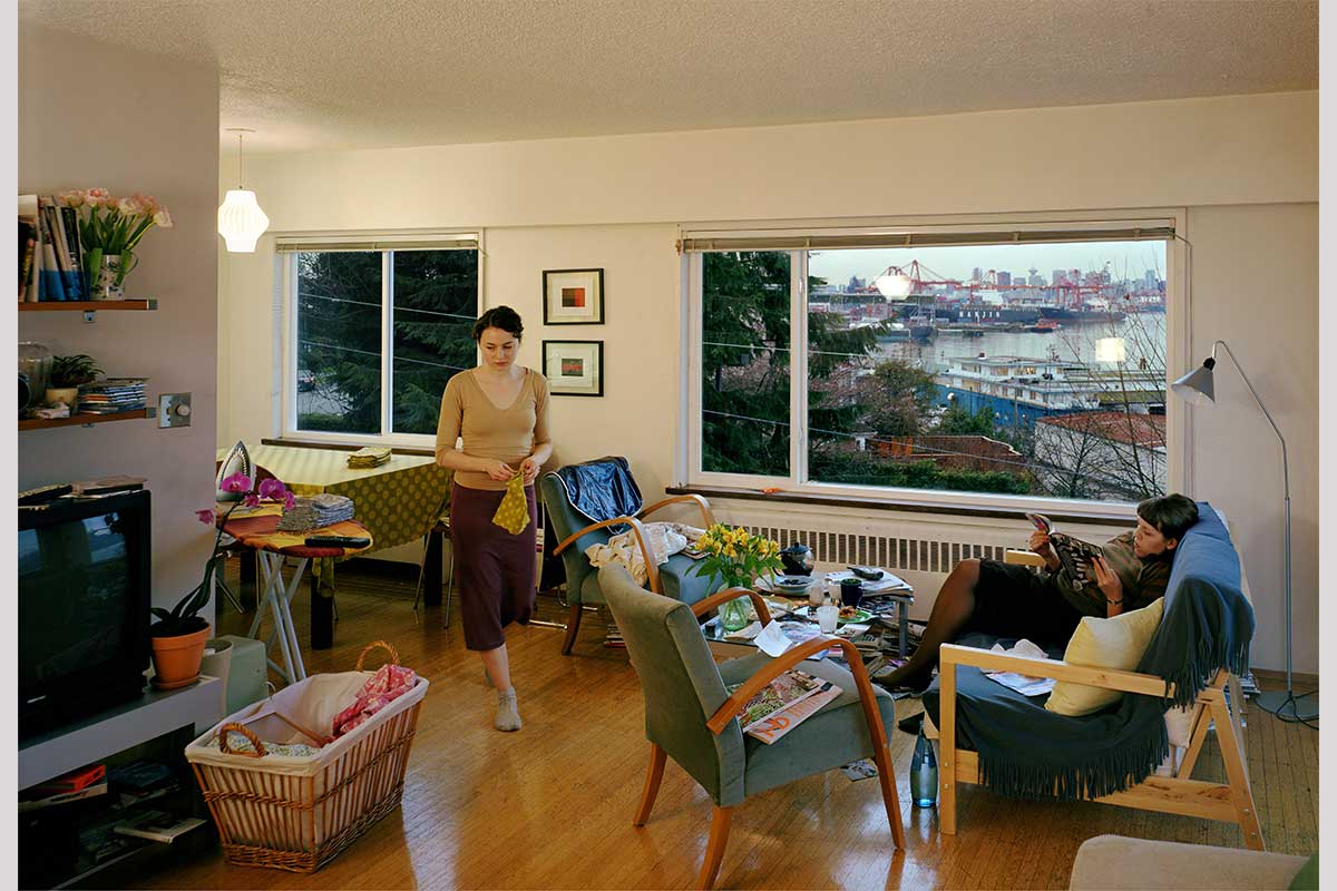 Jeff Wall, "A view from an apartment" Jeff Wall, "A view from an apartment"